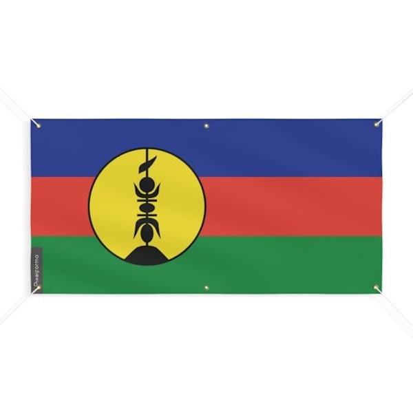 Banner Flags of New Caledonia 6 Silmukat 60x120cm polyesteriä