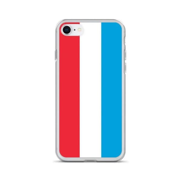 Coque iPhone - Flag Luxembourg - iPhone 6 - Flexible - Multicolore - Vertikal Flerfärgad