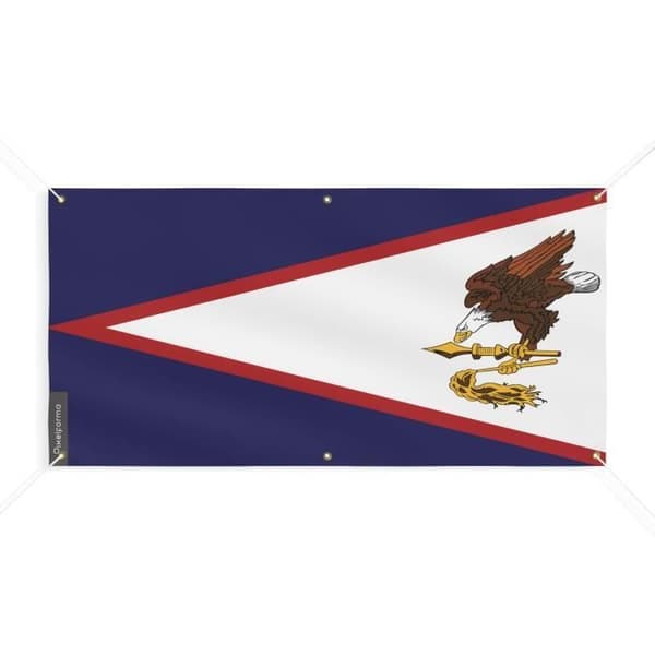 Amerikan Samoan lippu 6 silmukkaa 180x360cm polyesteriä