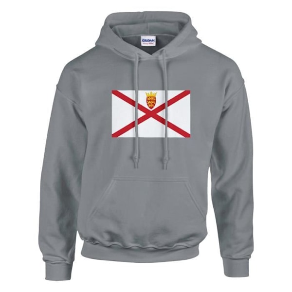 Harmaa Jersey Flag -huppari Grå XXXXL