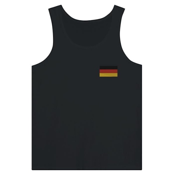 Germany Flag Embroidery Tank Top i Svart Svart XL