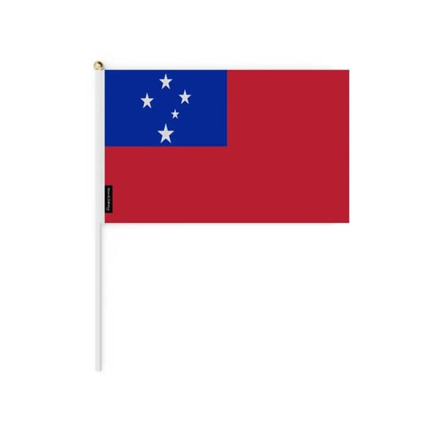 Mini Flag - Samoa - 30 x 45 cm - 100 pieces - Polyester - Front/Back - Multicolored Flerfärgad