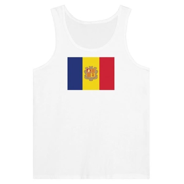 Andorra Flag Tank Top i hvid Vit XL