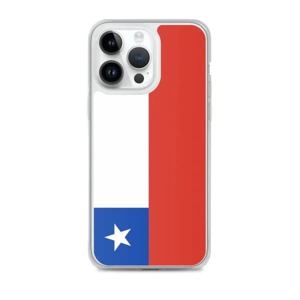 Coque iPhone - Chile flag - iPhone 14 Pro Max - Blød - Multifarvet - Vertikal Flerfärgad