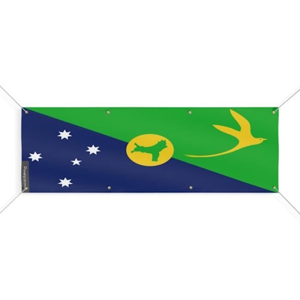 Christmas Island Flag Banner 8 Øjer 60x180 cm