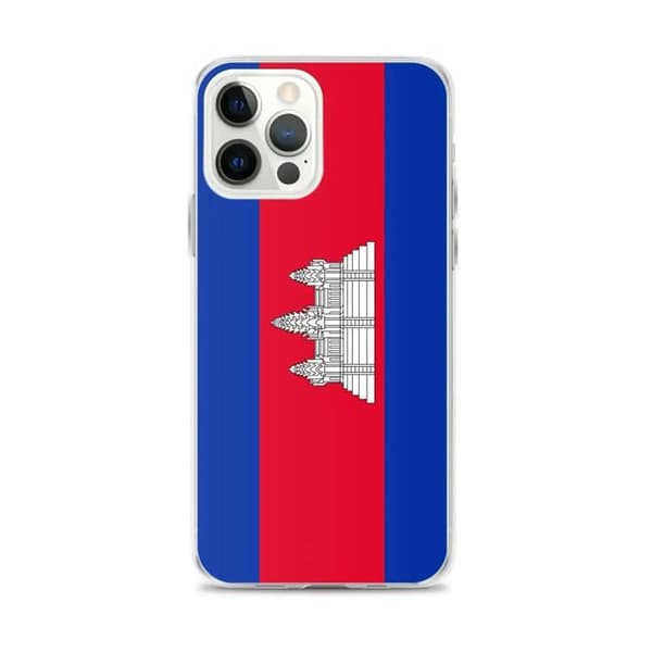 Coque Telefon Flag Cambodja - iPhone 12 Pro Max Flerfärgad