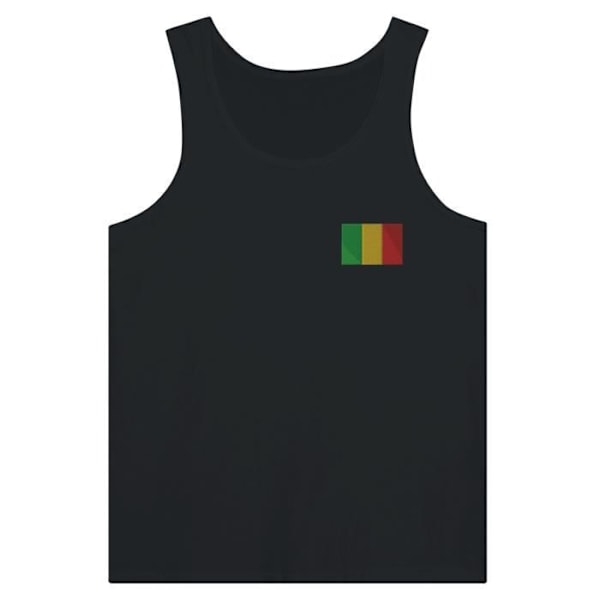 Mali Flag Embroidery Tank Top i Sort Svart M