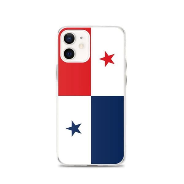 iPhone Cover - PIXELFORMA - iPhone 12 - Panama Flag - Blødt Silikone - Fuld Beskyttelse Panama flagga