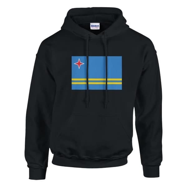 Aruba Flag hættetrøje i sort - jag