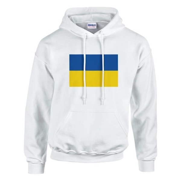 Ukraine Flag hættetrøje i hvid Vit XXXXXL