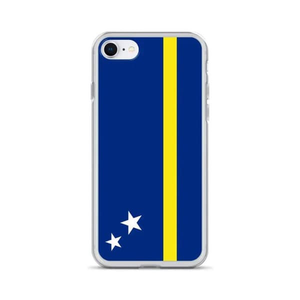 iPhone Case - Curaçao Flag - iPhone 6 Plus - Fleksibel - Multifarvet - Vertikal Flerfärgad