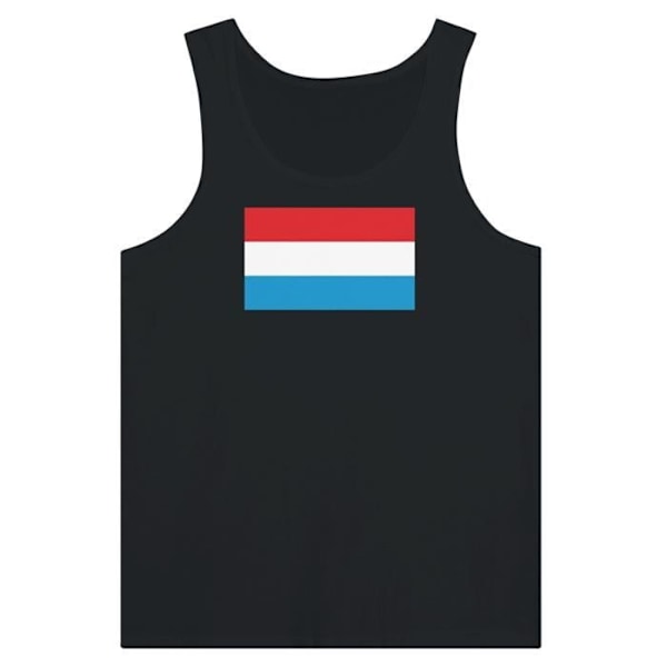 Luxembourg Flag Tank Top i Sort Svart XS