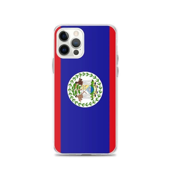 Mobilskal Flagga Belize - iPhone 12 Pro Flerfärgad