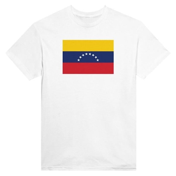 Venezuela Flag T-shirt i hvid farve Vit M