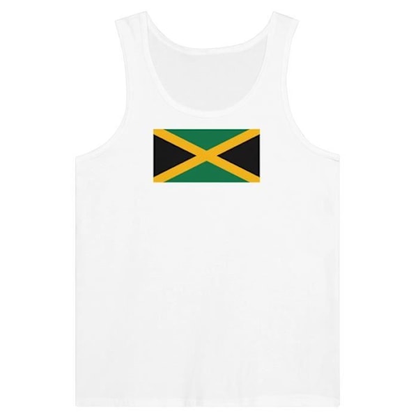 Jamaica Flag Tank Top i Vit Vit jag