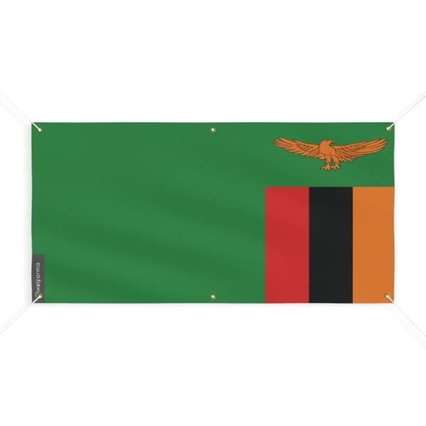 Sambian lippu 6 silmukkaa 170x340cm polyesteriä