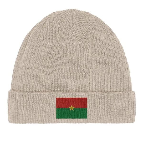 Bonnet Drapeau Burkina Faso i Beige Beige