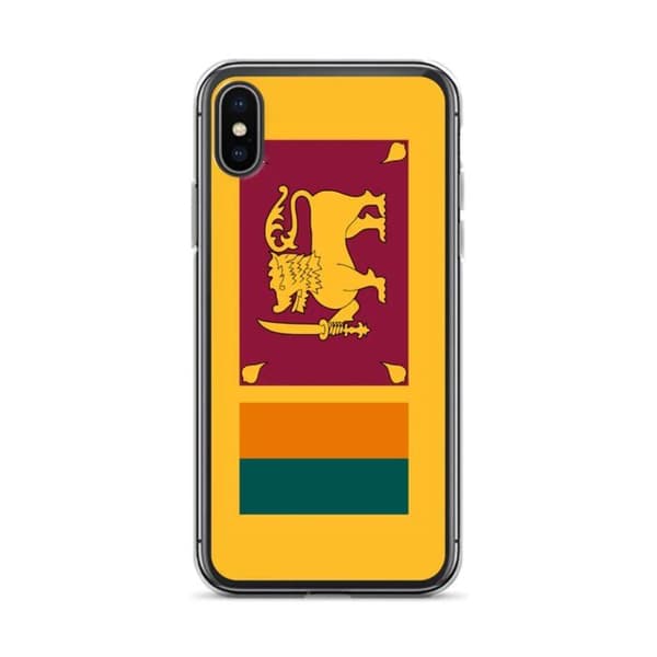 Coque - PIXELFORMA - iPhone X - Sri Lankas flag - Blødt silicone - Fuld beskyttelse Sri Lankas flagga