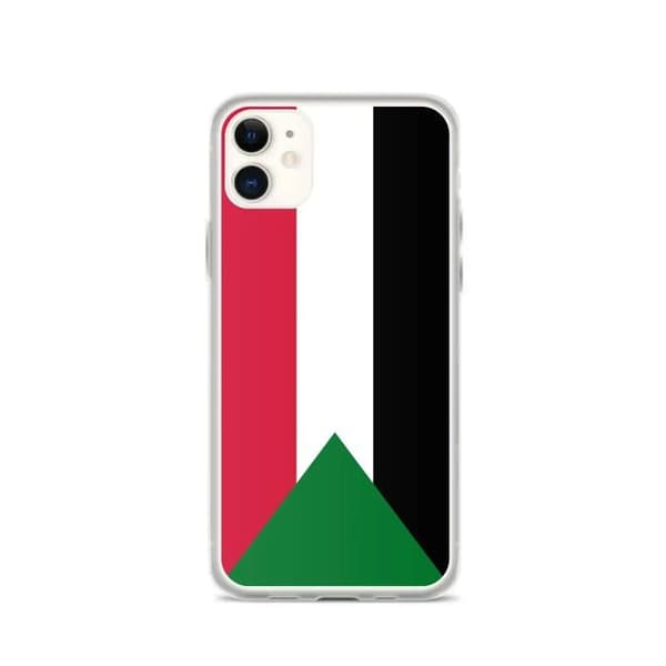 Coque - iPhone - Sudan Flag - Blød - Fuld beskyttelse - Holdbar silikone Soudans flagga