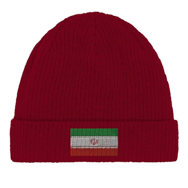 Bonnet Drapeau Iran i Rød Röd