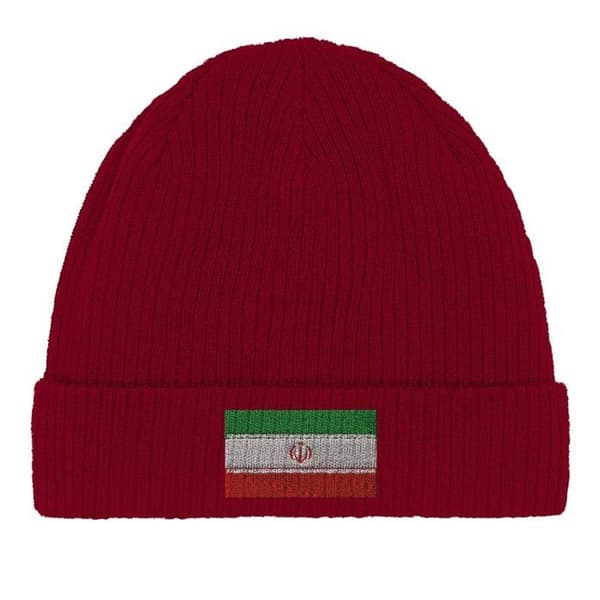 Iranin lippuhattu punaisena Röd