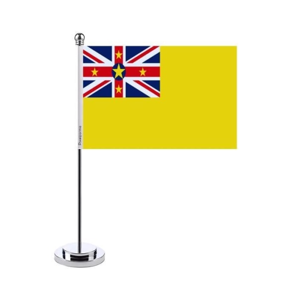 Niue kontorsflagga 14x21cm i polyester