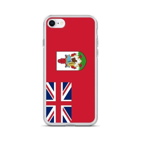 iPhone cover - PIXELFORMA - iPhone 7 - Bermuda flag - Fuld beskyttelse - Blødt silikone Blå