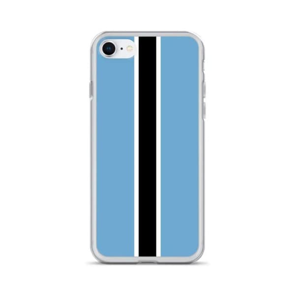 iPhone-fodral - PIXELFORMA - iPhone 6 - Botswana-flagga - Heltäckande skydd - Mjukt silicone Botswanas flagga