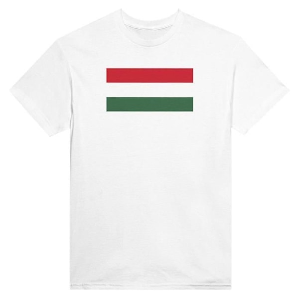 Ungarn Flag T-shirt i hvid farve Vit XL