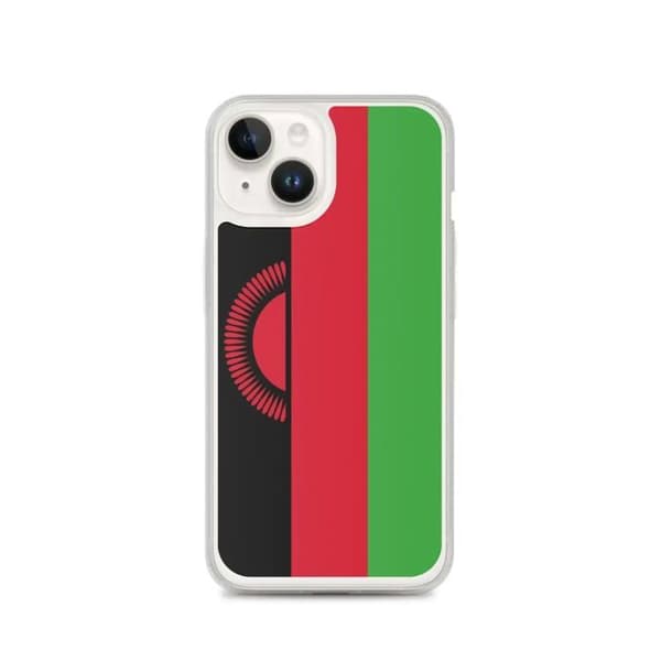 Coque til iPhone - PIXELFORMA - iPhone 14 - Malawis flag - Blød silikon - Letvægtsdesign Flerfärgad