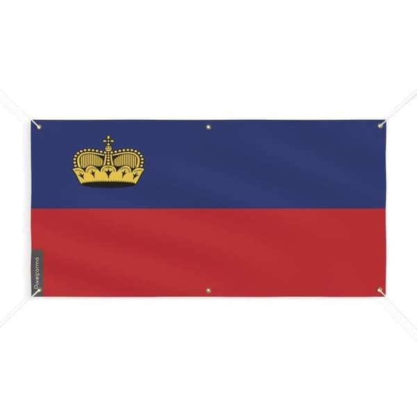 Liechtensteinin lippu 6 silmukkaa 140x280cm polyesteriä