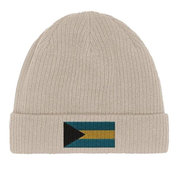 Bonnet Drapeau Bahamas i Beige Beige