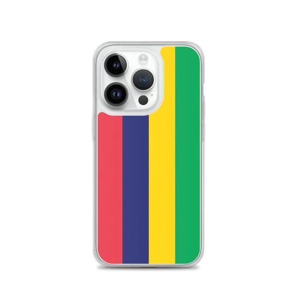 Coque Telefon Flag Mauritius - iPhone 14 Pro Flerfärgad