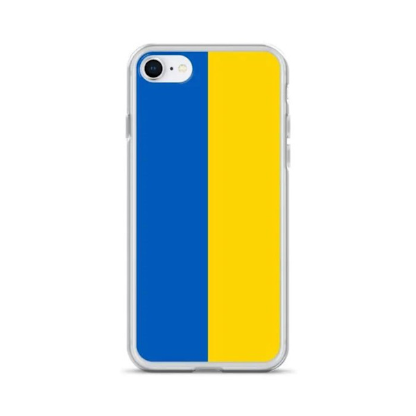 Coque til iPhone - PIXELFORMA - iPhone 6S - Ukraines Flag - Blødt Silikone - Letvægtsdesign Gul och blå
