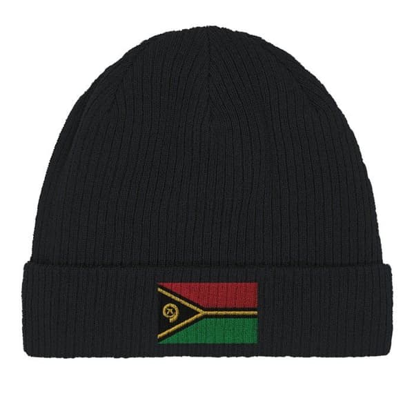 Bonnet Flag Vanuatu i Sort Svart