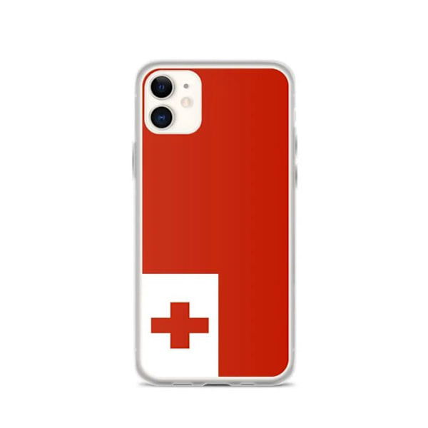Coque - PIXELFORMA - iPhone 11 - Tonga Flag - Fuld beskyttelse - Fleksibel Tonga flag