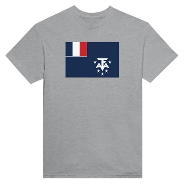 Antarktis Flag T-shirt i grå farve Grå XXXL