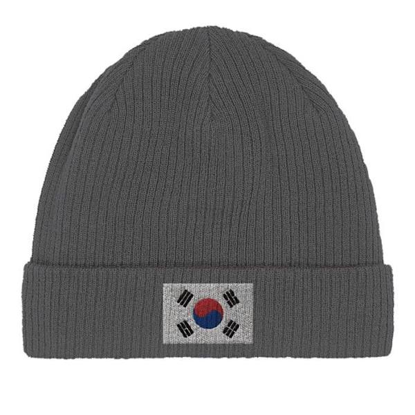Bonnets Drapeau Sydkorea i Grå Grå