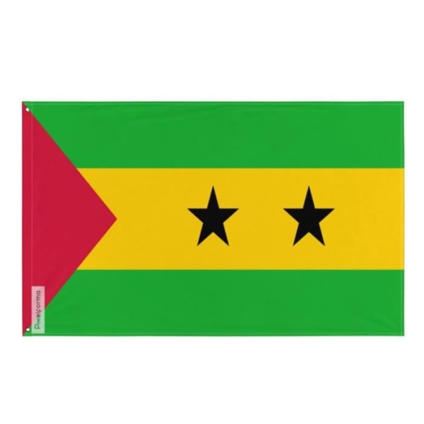 Sao Tome og Principe flag 64x96cm i polyester