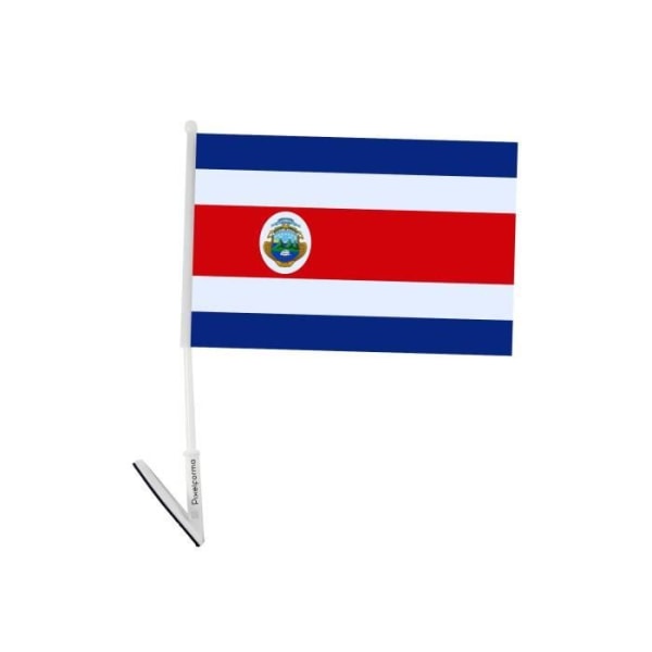 Costa Rica selvklæbende flag 5 stk 14x21cm