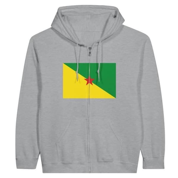 Huppari - PIXELFORMA - Guayana lippu - Harmaa - Polyesteri-Puuvilla - Pitkät hihat Grå S