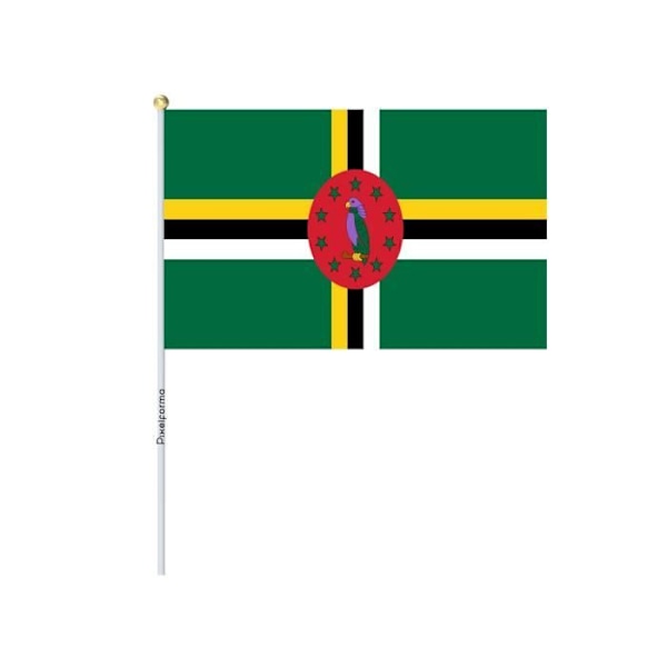 Partier Mini Flag of Dominica i 50 stykker 30x45cm