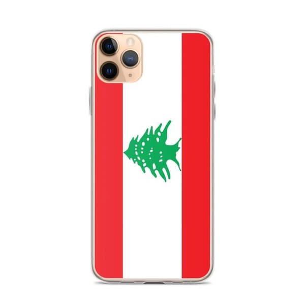 Telefon Etui Flag Libanon - iPhone 11 Pro Max Flerfärgad