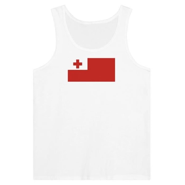 Tonga Flag Tank Top i hvid Vit jag