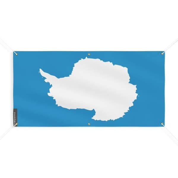 Banner Flag of Antarctica 6 öljetter 90x180cm i polyester