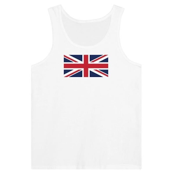 UK Flag Tank Top i hvid Vit XXL