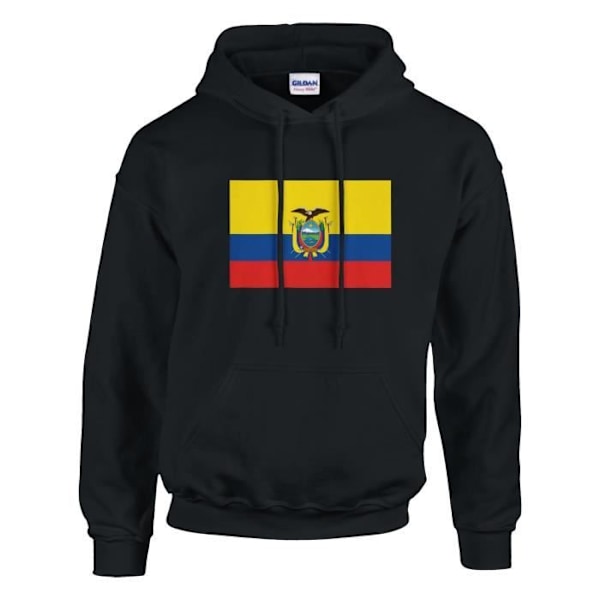 Ecuador Flag -huppari mustana Svart M