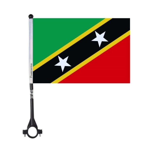 Saint Kitts ja Nevis Polkupyörälippu Polyesteri 5 kpl 14x21cm