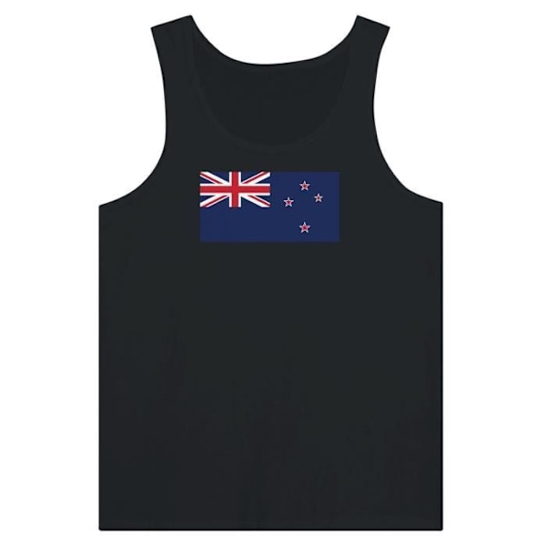 New Zealand Flag Tank Top i Sort Svart jag