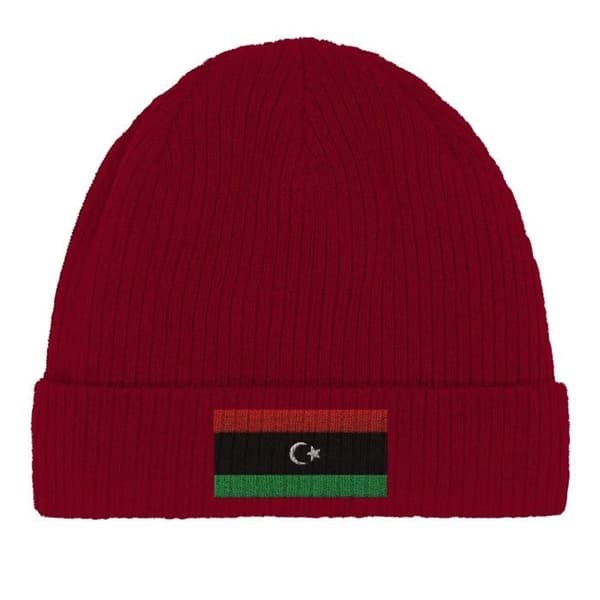 Bonnet Lippu Libya Punaisena Röd